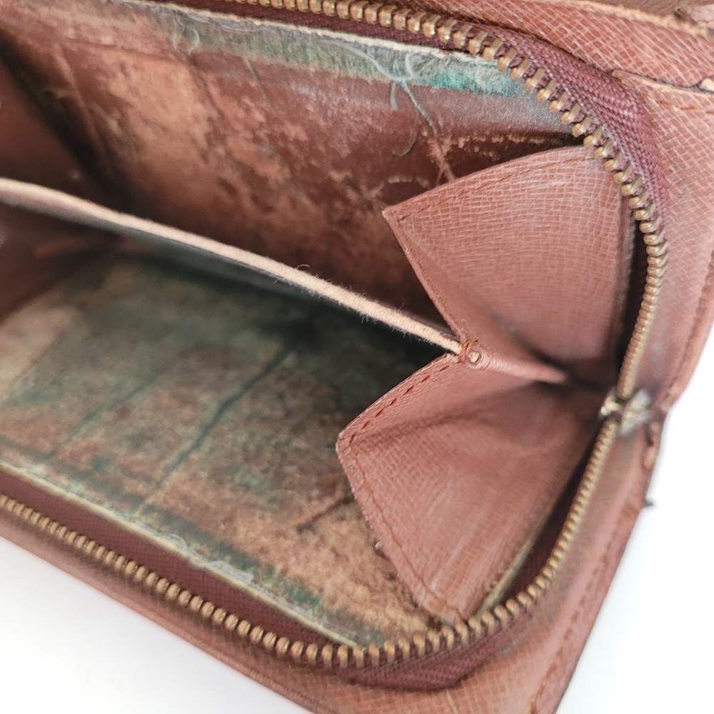 Louis Vuitton Monogram Canvas Portefeuille Tresor Etui Wallet Brown Vintage - Picture 6 of 15